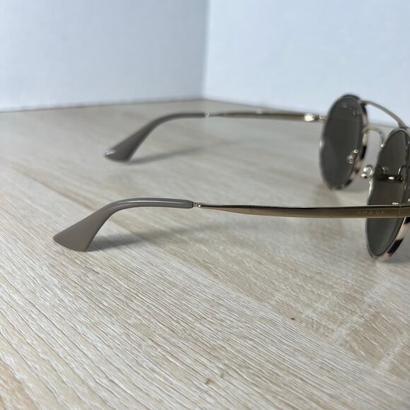 RARE! Prada SPR51S UAO-1C0 Sunglasses Beige Tortoise Silver READ DESC 54-22-135 main image 11